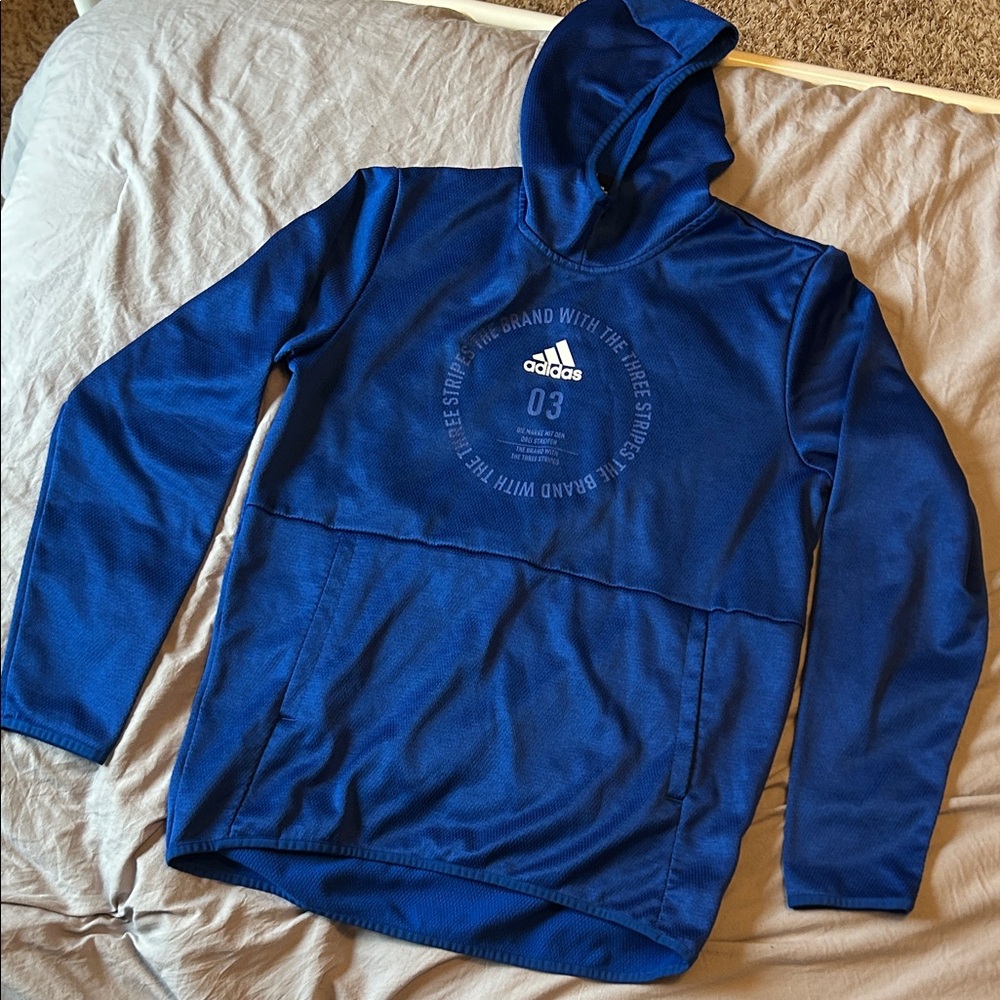 Adidas Men’s Medium Royal Blue Lightweight Hoodie
